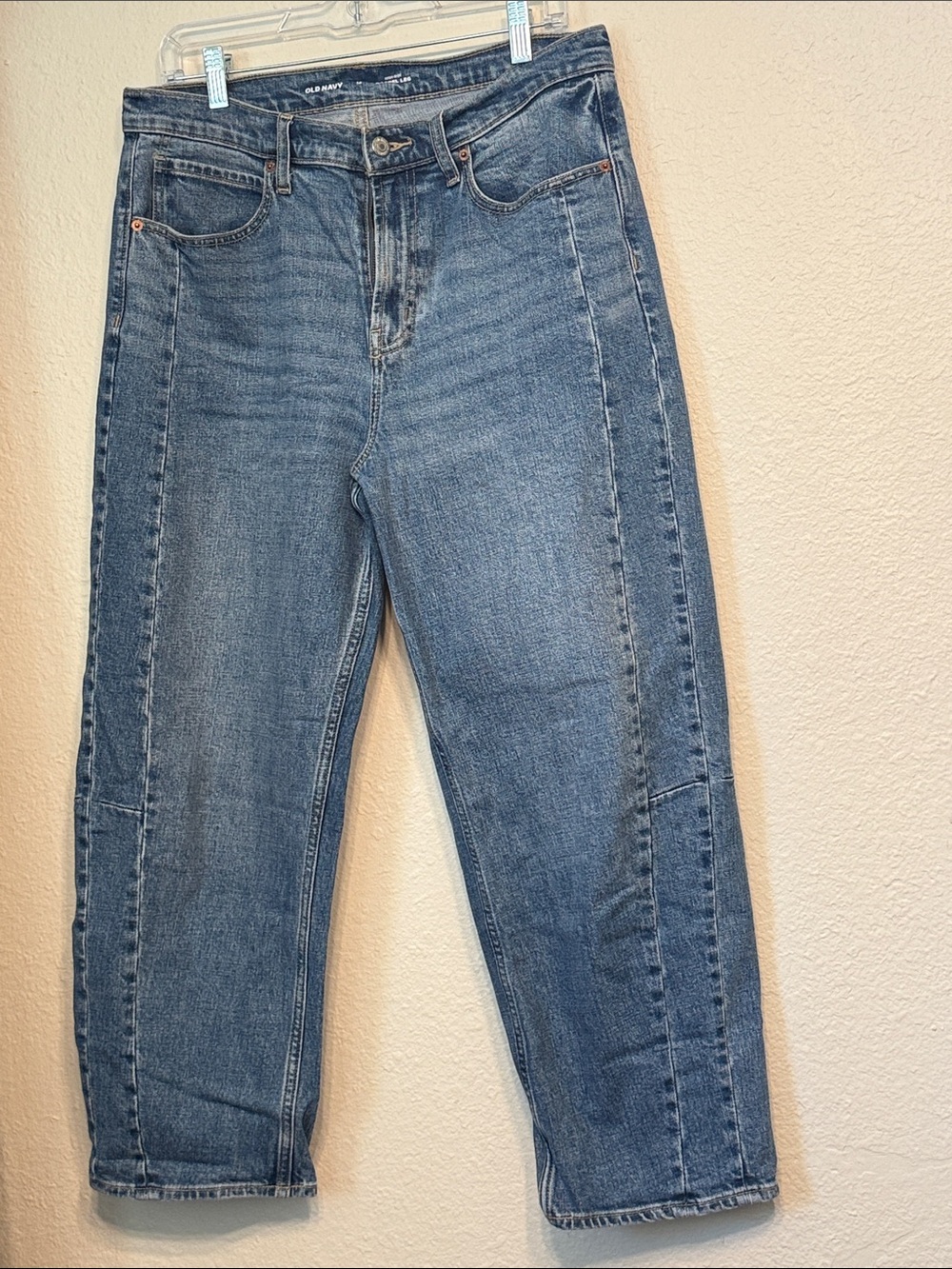 Classic High-Rise Barrel Leg Blue Women’s Jeans